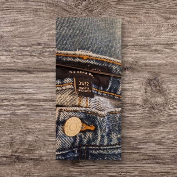 Banana Republic Blue Straight Jeans Classic Denim Size 31 - Picture 9 of 9